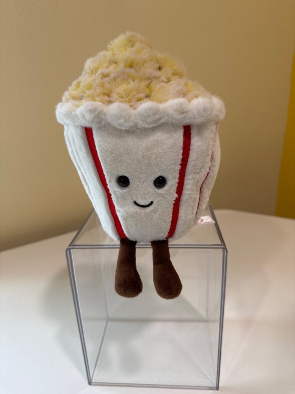 Plush Popcorn Toy With Smiling Face By Apricot Lamb – Soft & Cuddly For Kids & C